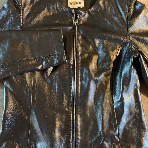 Black leather jacket by Bagatelle - Picture 2 of 5